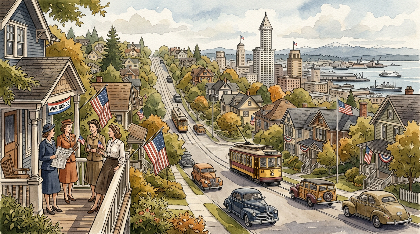 Queen Anne Hill in the 1940s